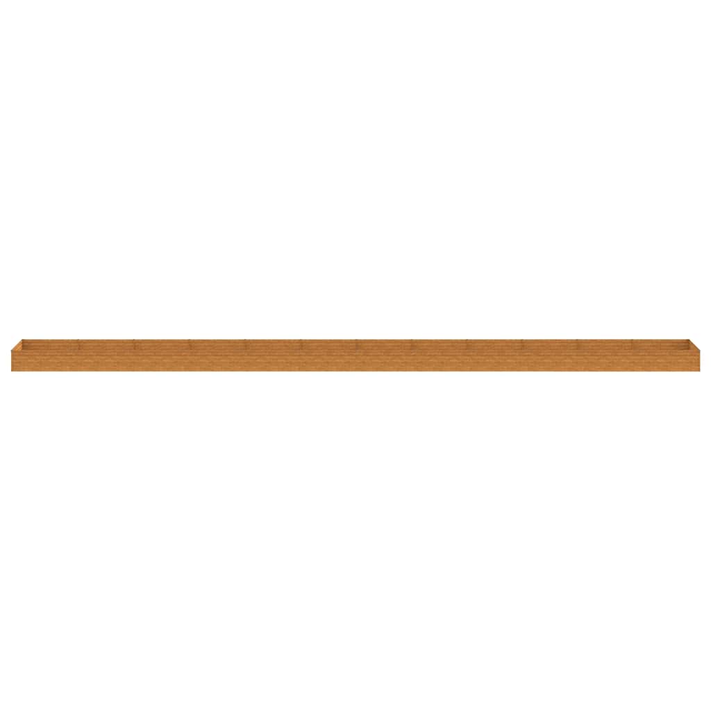 Fioriera Rialzata da Giardino 1150x100x36 cm in Acciaio Corten | homemem39