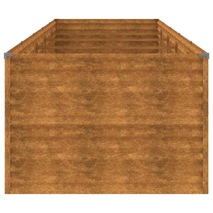 Fioriera Rialzata da Giardino 479x100x69 cm in Acciaio Corten | homemem39
