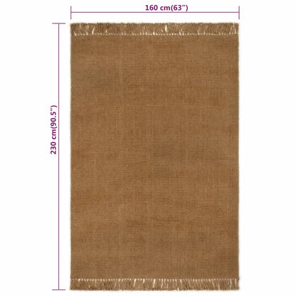 Tappeto con Nappe 160x230 cm Iuta