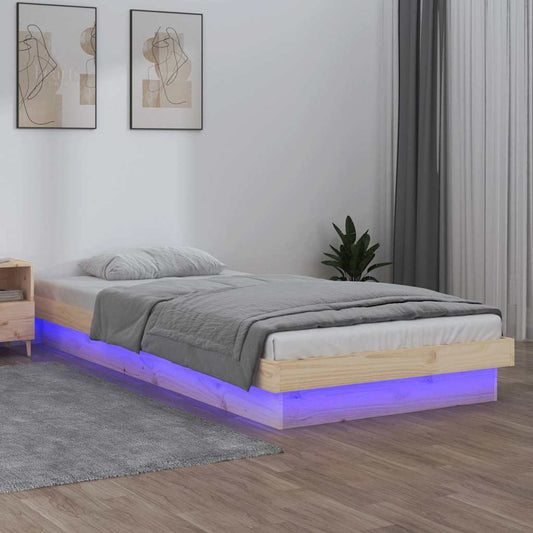 Giroletto con LED 90x200 cm in Legno Massello