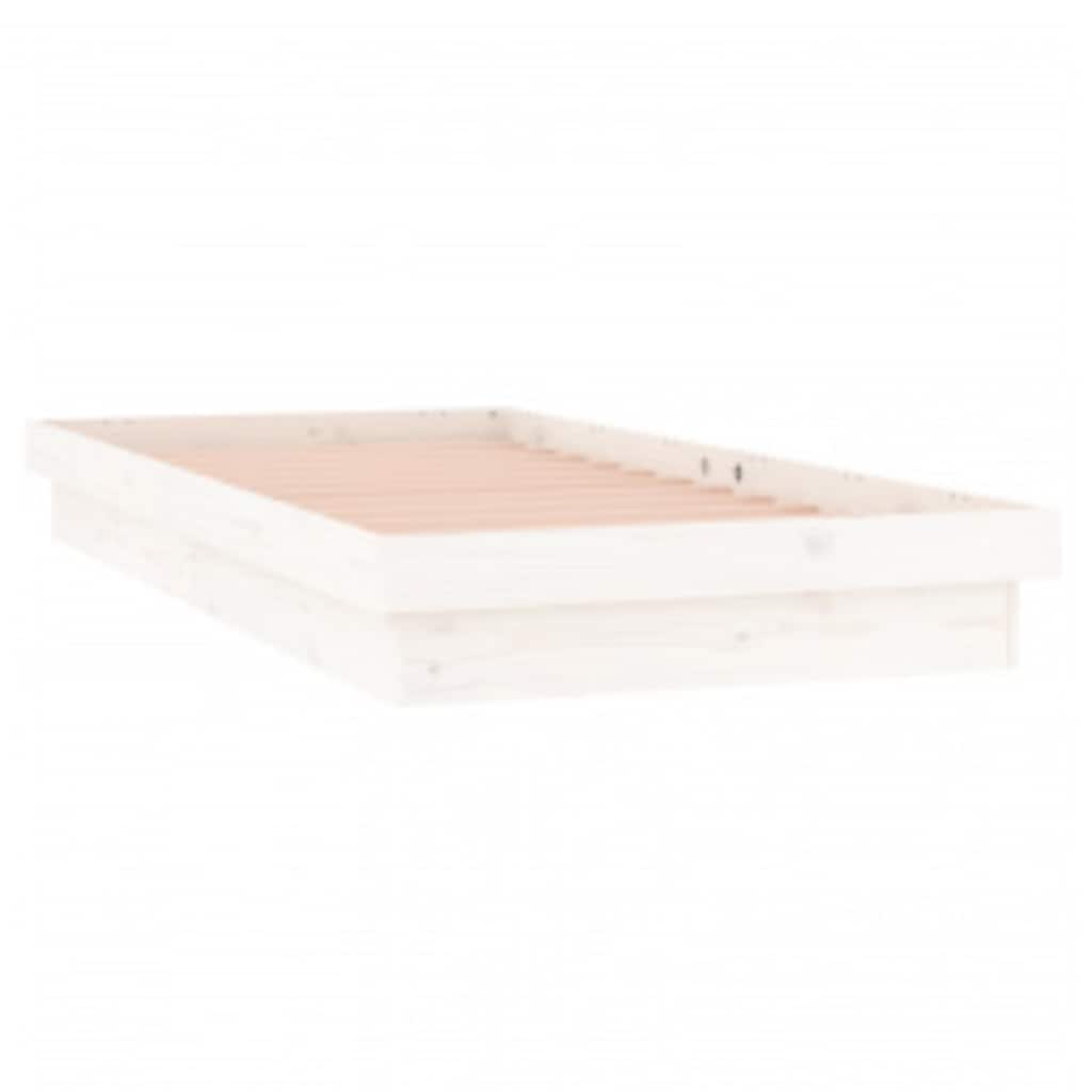 Giroletto con LED Bianco 90x200 cm in Legno Massello | homemem39