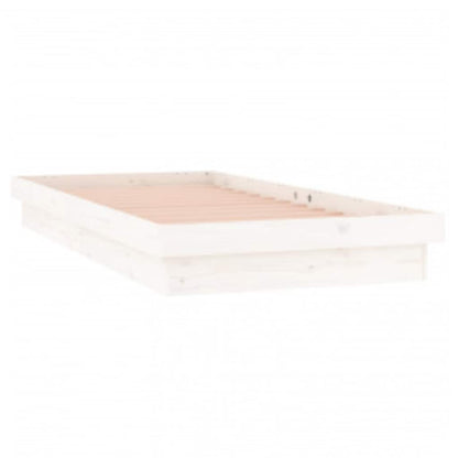 Giroletto con LED Bianco 90x200 cm in Legno Massello | homemem39