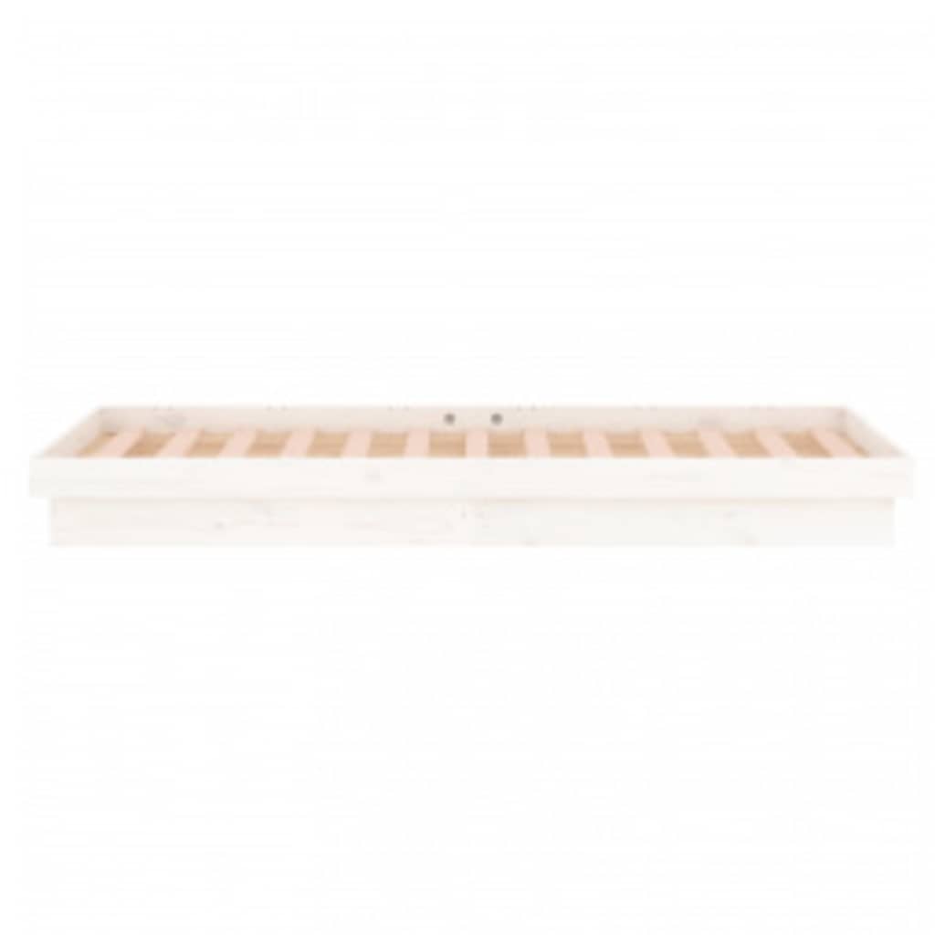 Giroletto con LED Bianco 90x200 cm in Legno Massello