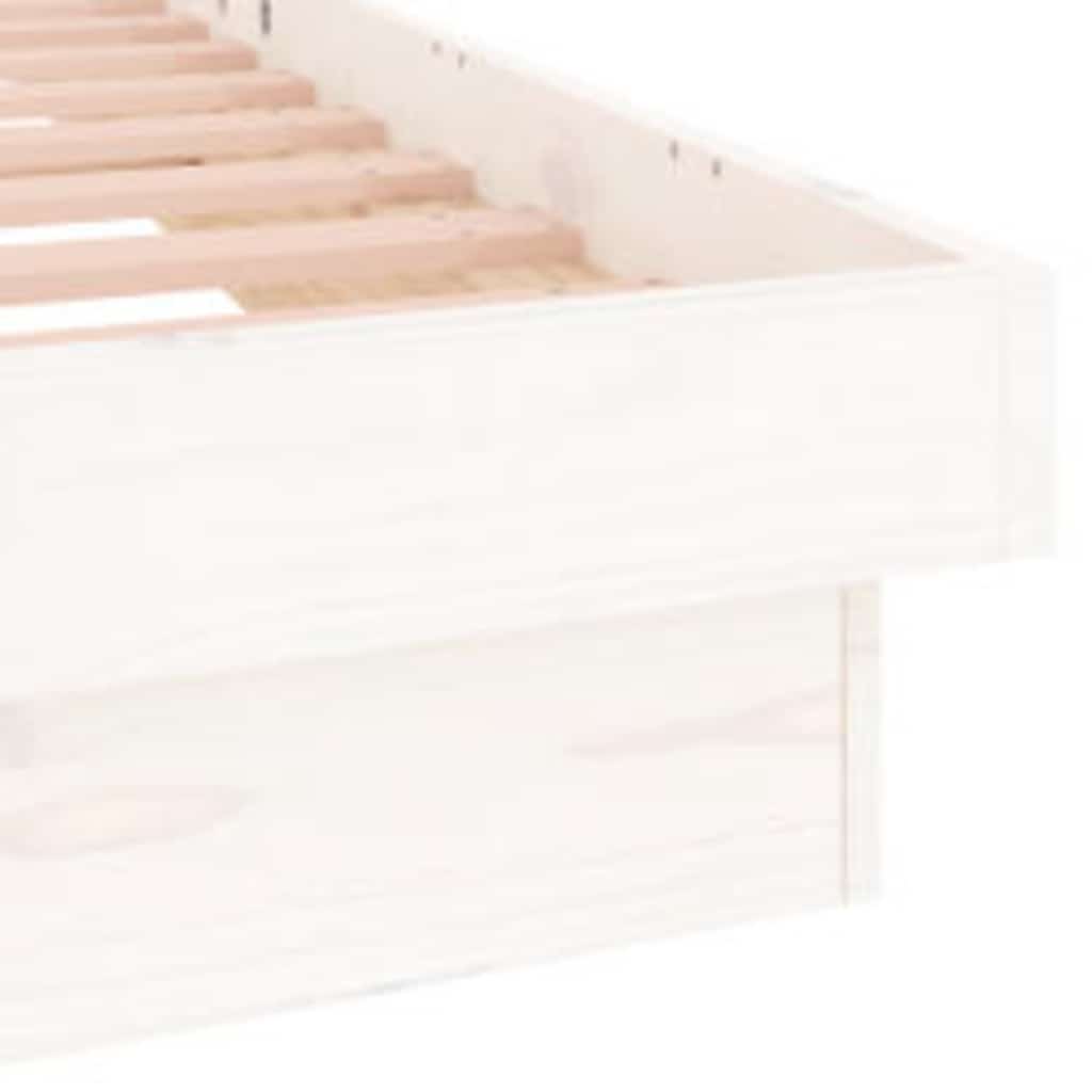 Giroletto con LED Bianco 90x200 cm in Legno Massello