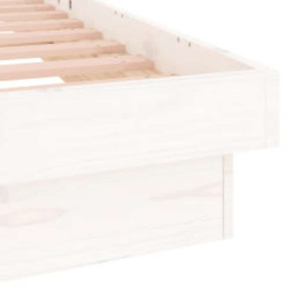 Giroletto con LED Bianco 90x200 cm in Legno Massello