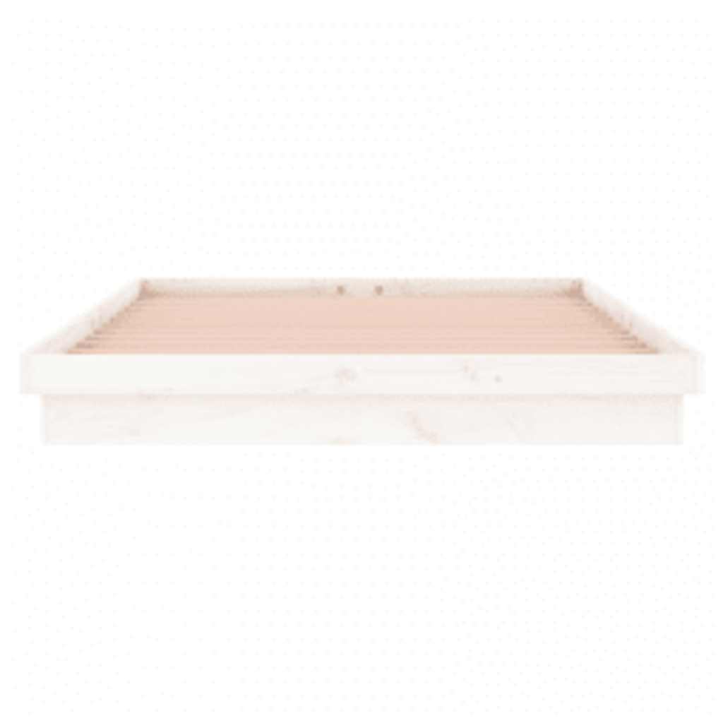 Giroletto con LED Bianco 140x200 cm in Legno Massello | homemem39