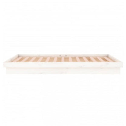 Giroletto con LED Bianco 140x200 cm in Legno Massello