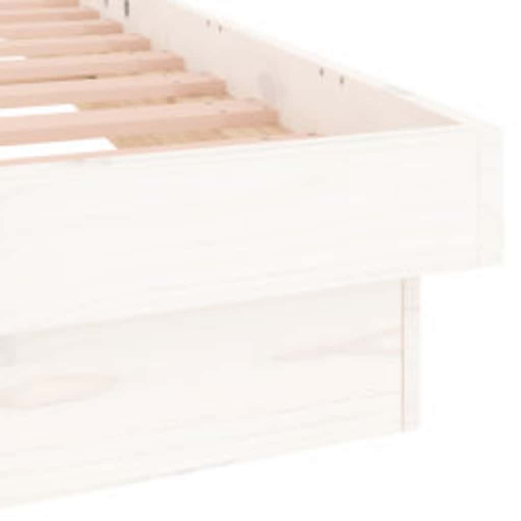 Giroletto con LED Bianco 140x200 cm in Legno Massello | homemem39