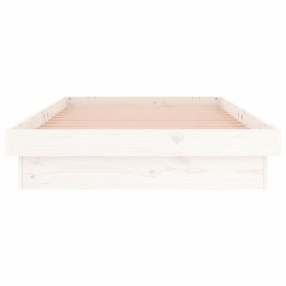 Giroletto con LED Bianco 90x190 cm Single in Legno Massello