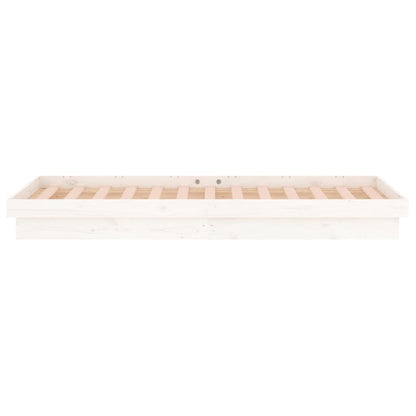 Giroletto con LED Bianco 90x190 cm Single in Legno Massello - homemem39
