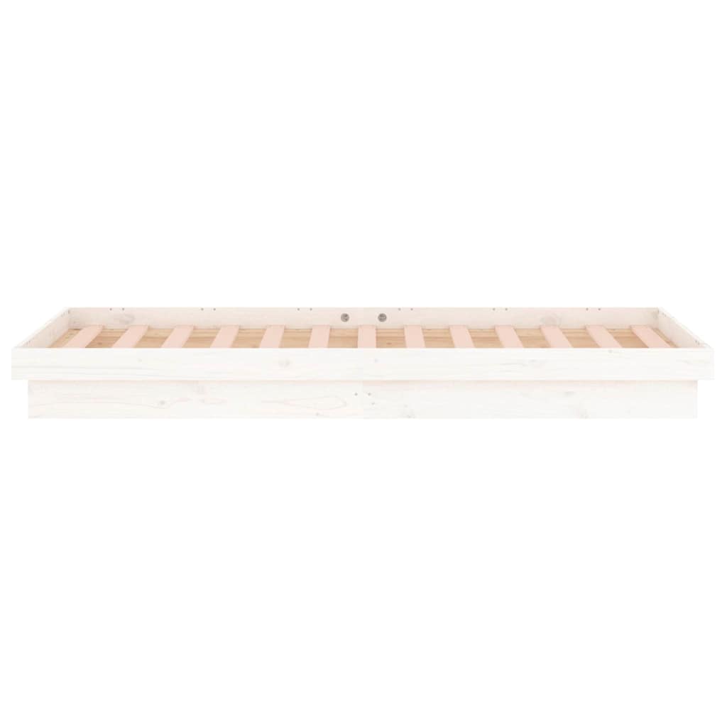 Giroletto con LED Bianco 90x190 cm Single in Legno Massello