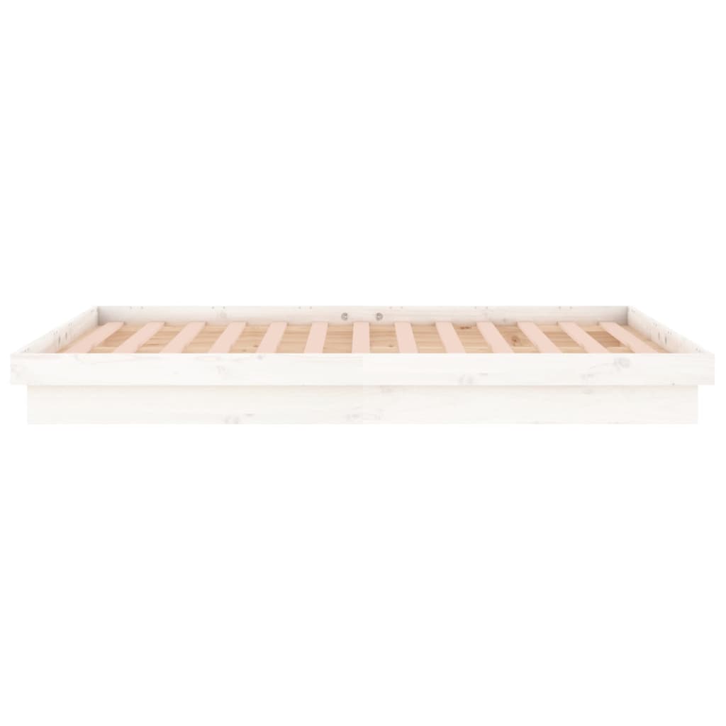 Giroletto LED Bianco 120x190 cm Small Double Legno Massello - homemem39