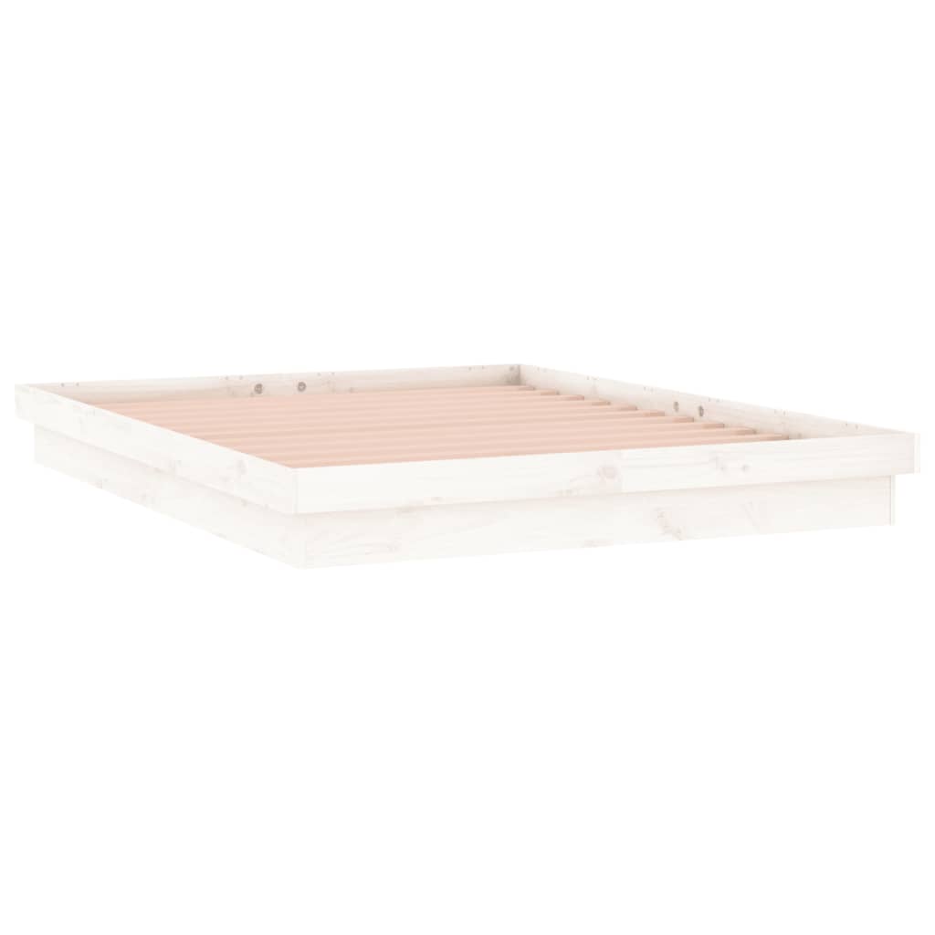 Giroletto LED Bianco 135x190 cm Double in Legno Massello - homemem39