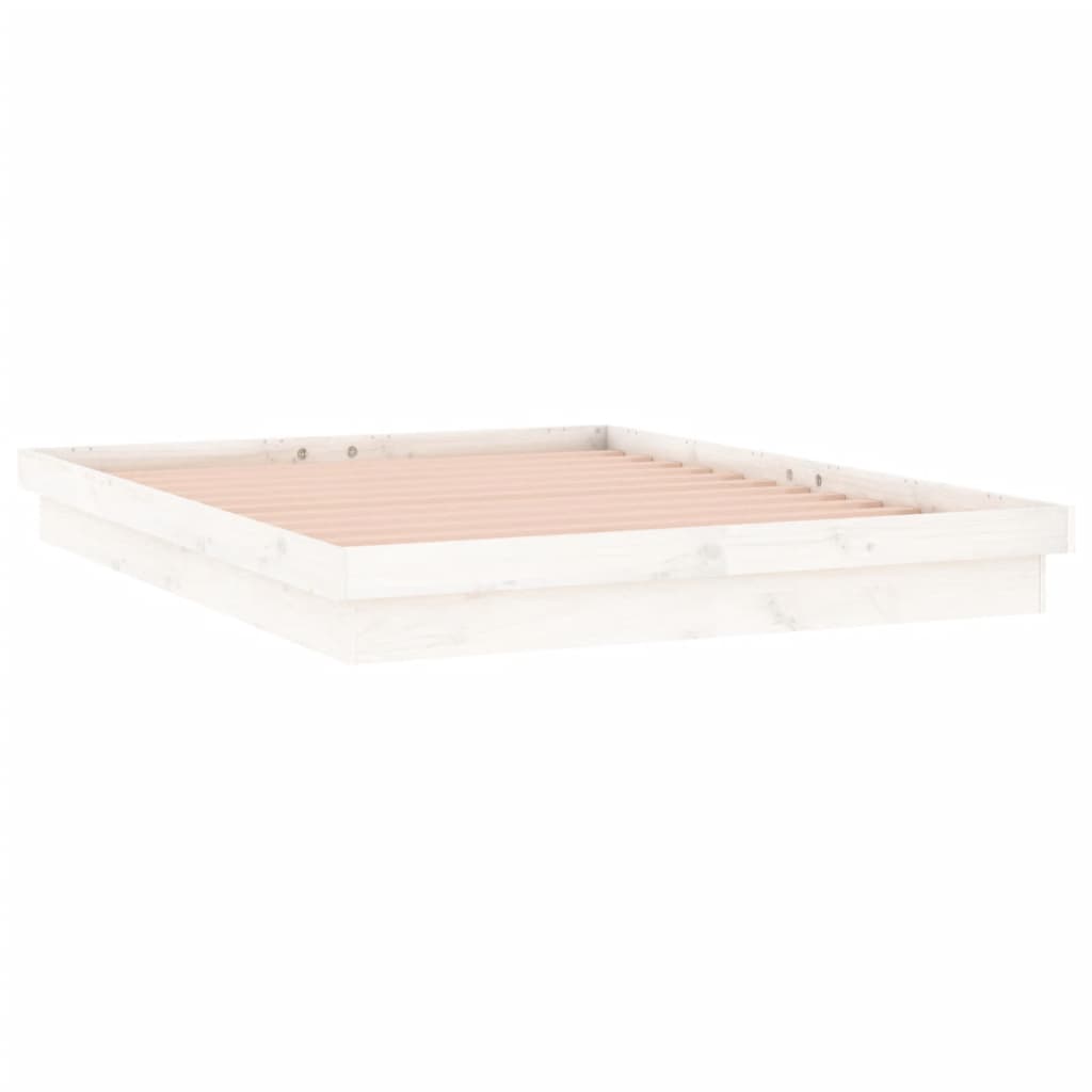 Giroletto LED Bianco 140x190 cm in Legno Massello - homemem39
