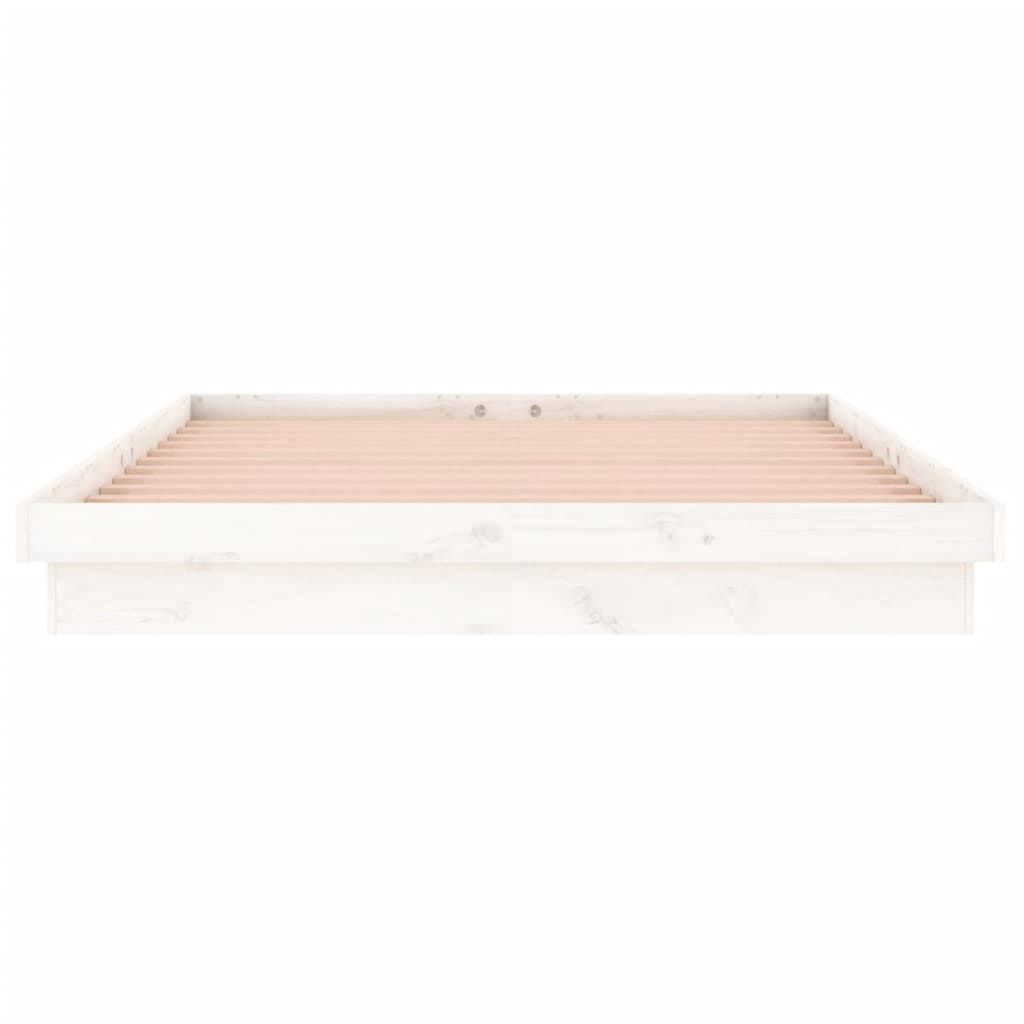 Giroletto LED Bianco 140x190 cm in Legno Massello - homemem39