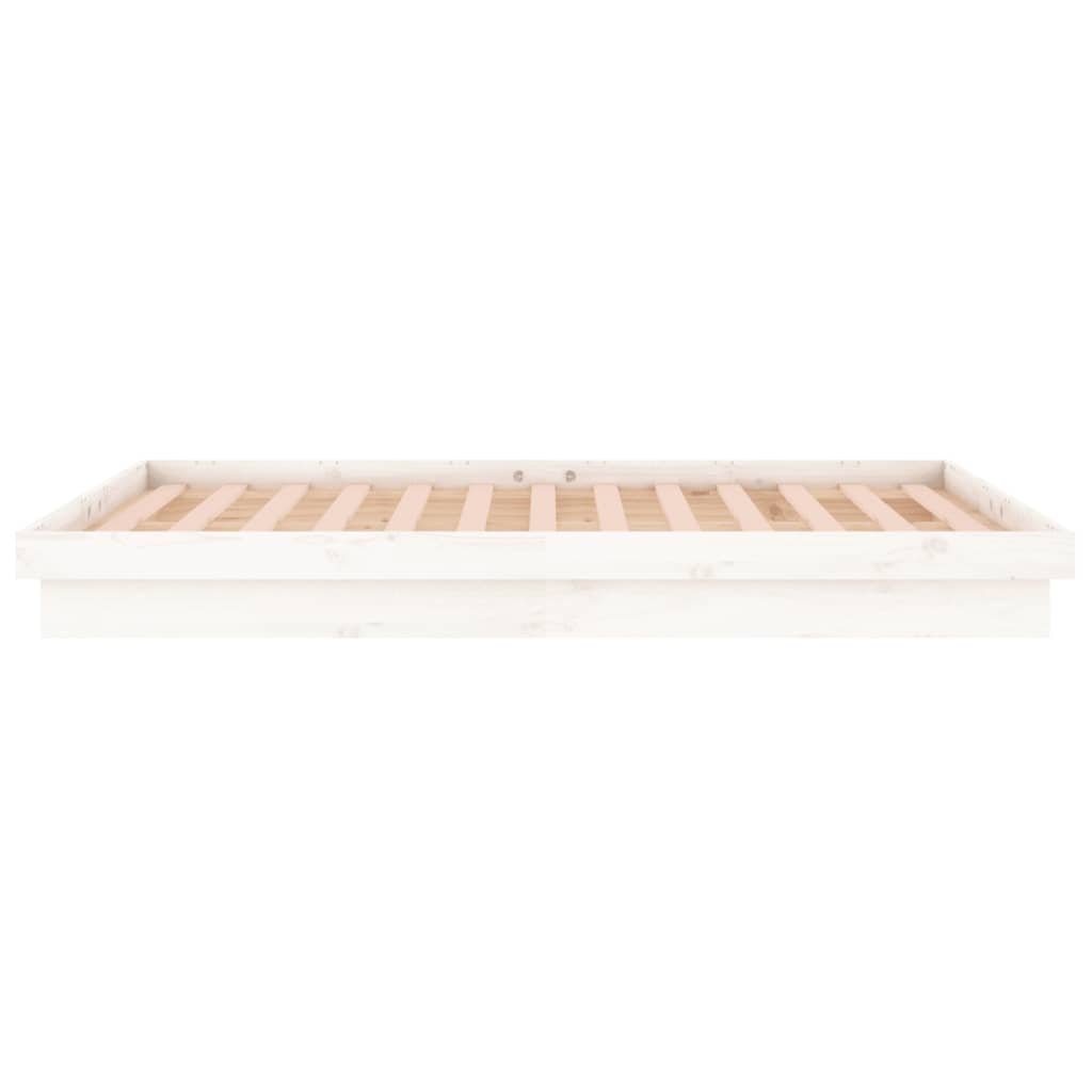Giroletto LED Bianco 140x190 cm in Legno Massello - homemem39