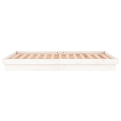 Giroletto LED Bianco 140x190 cm in Legno Massello - homemem39