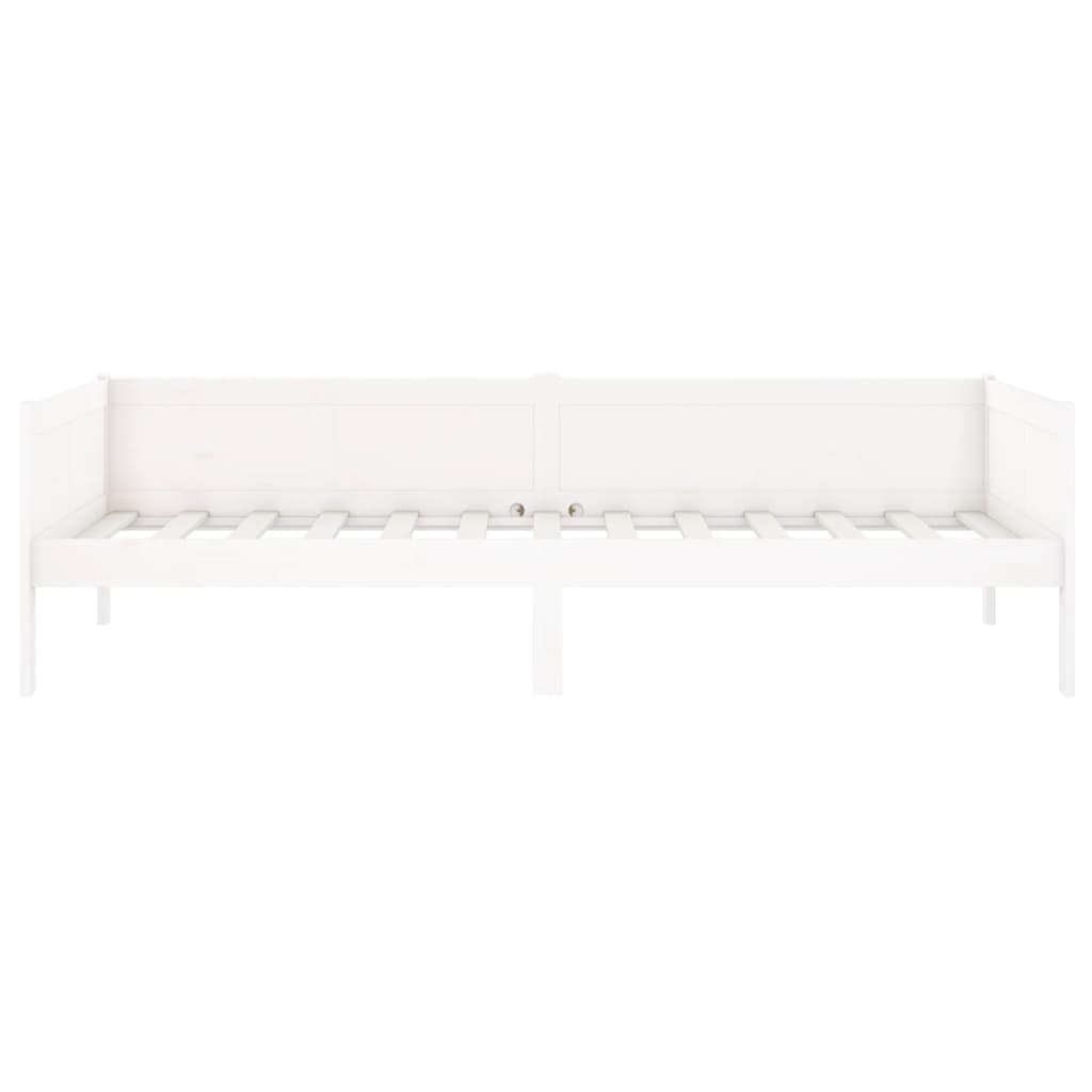Dormeuse Bianca in Legno Massello di Pino 90x190 cm - homemem39