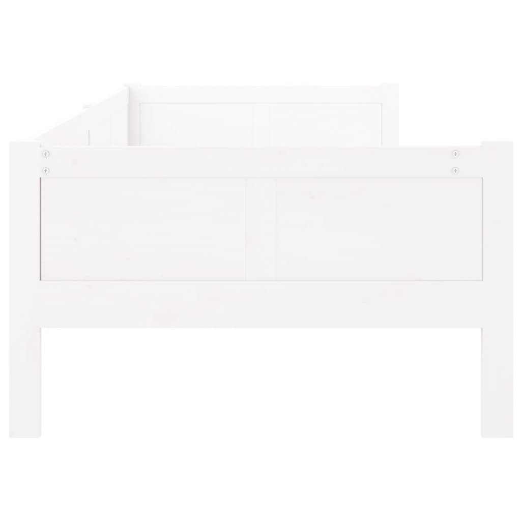 Dormeuse Bianca in Legno Massello di Pino 90x190 cm - homemem39