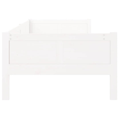 Dormeuse Bianca in Legno Massello di Pino 90x190 cm - homemem39