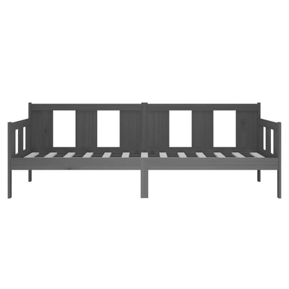 Dormeuse Grigia in Legno Massello di Pino 80x200 cm - homemem39