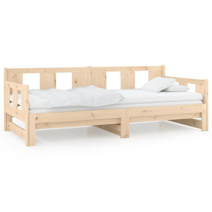 Dormeuse Estraibile in Legno Massello di Pino 90x190 cm