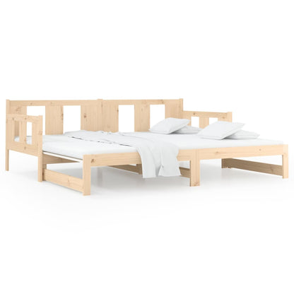 Dormeuse Estraibile in Legno Massello di Pino 2x(90x190) cm | homemem39