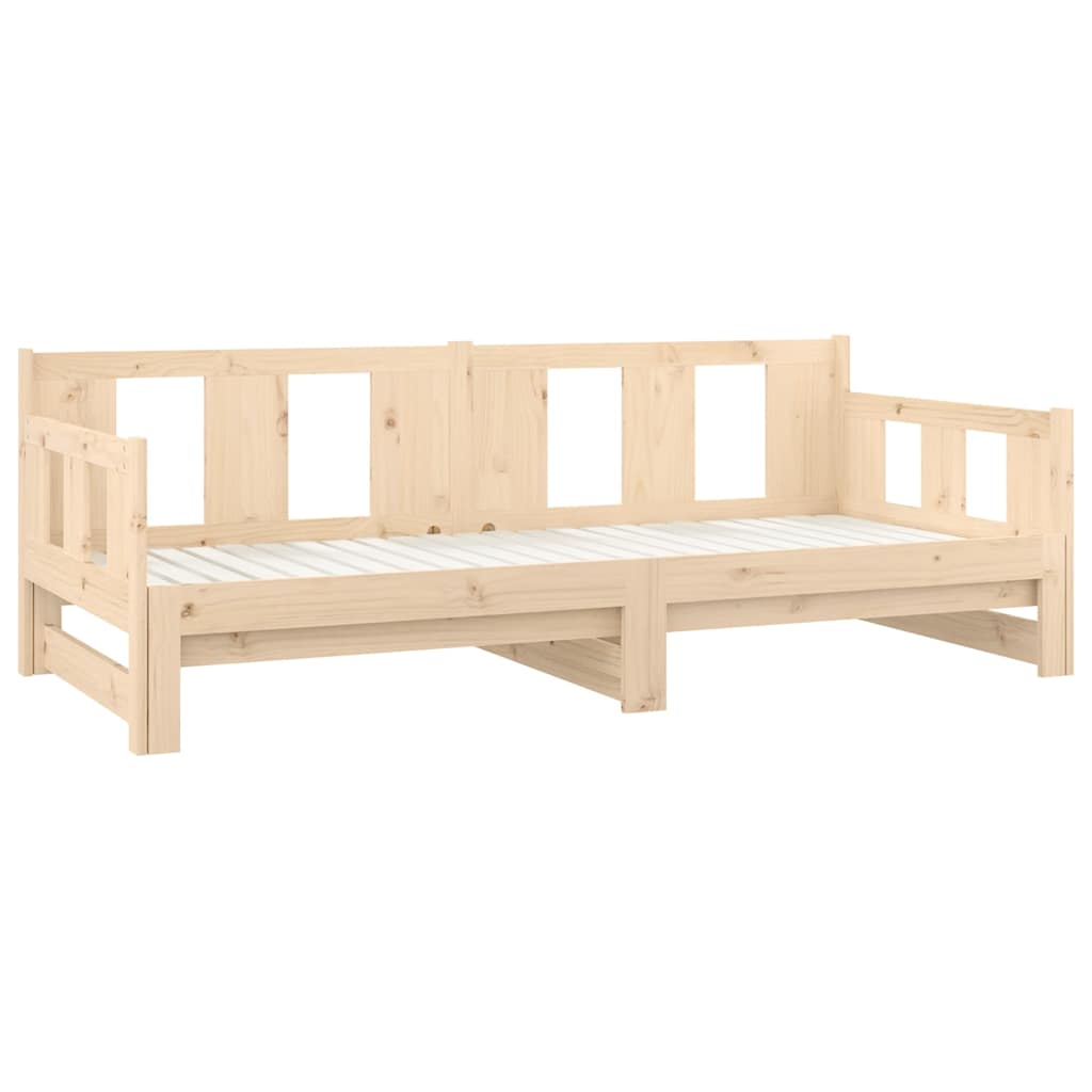 Dormeuse Estraibile in Legno Massello di Pino 90x190 cm