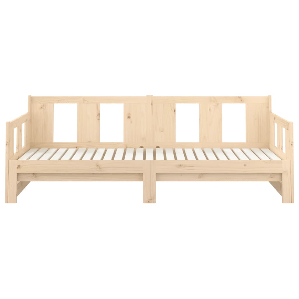 Dormeuse Estraibile in Legno Massello di Pino 2x(90x190) cm | homemem39