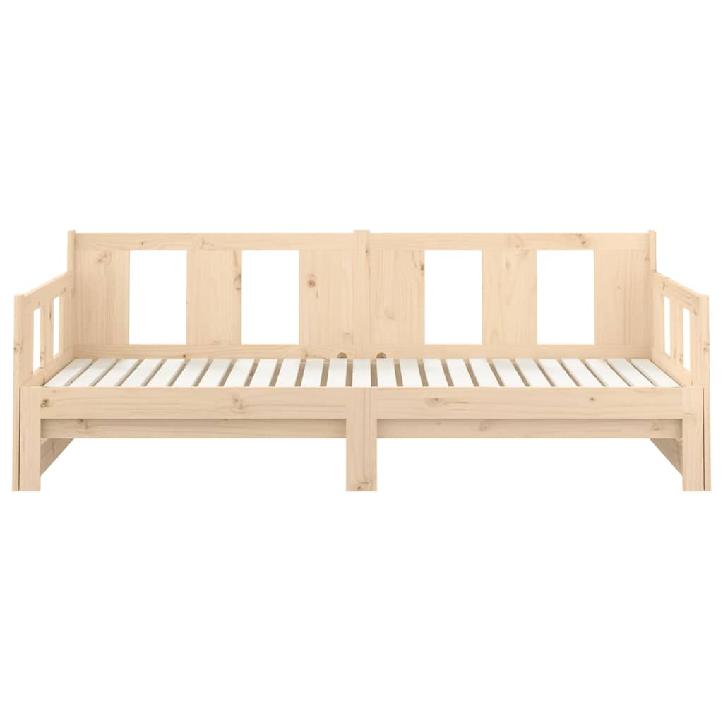 Dormeuse Estraibile in Legno Massello di Pino 90x190 cm