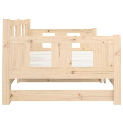 Dormeuse Estraibile in Legno Massello di Pino 90x190 cm