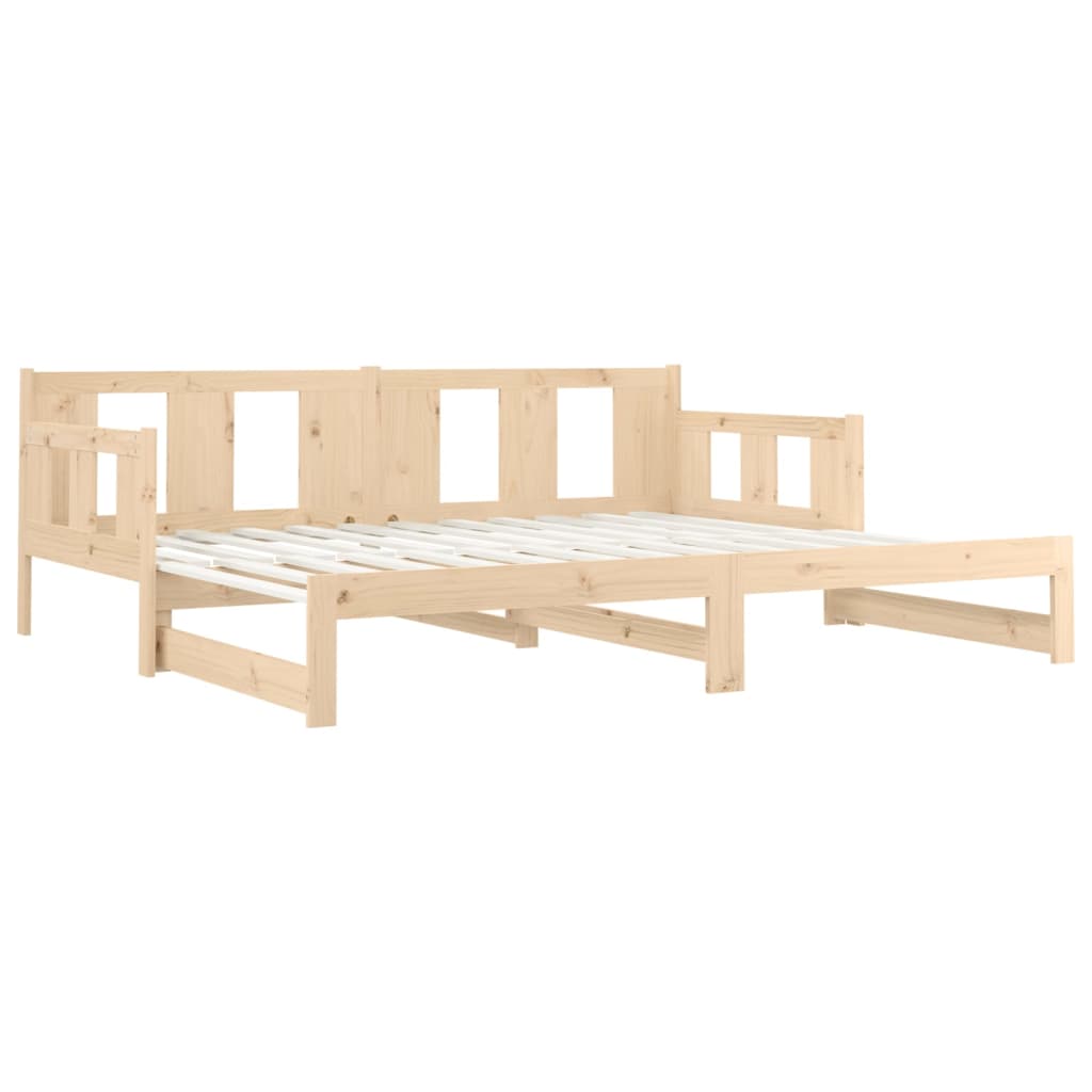 Dormeuse Estraibile in Legno Massello di Pino 2x(90x190) cm | homemem39