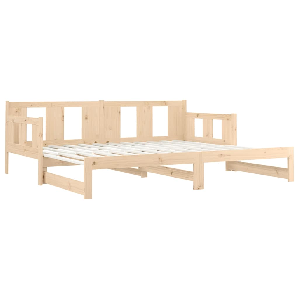 Dormeuse Estraibile in Legno Massello di Pino 90x190 cm