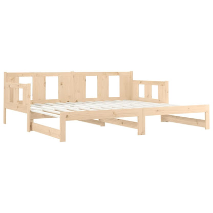 Dormeuse Estraibile in Legno Massello di Pino 90x190 cm