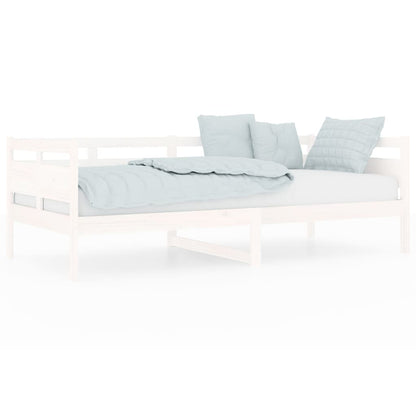 Dormeuse Bianca in Legno Massello di Pino 90x200 cm | homemem39