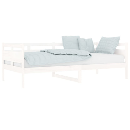Dormeuse Bianca in Legno Massello di Pino 90x200 cm | homemem39