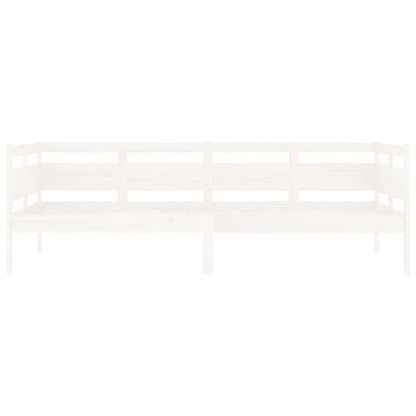 Dormeuse Bianca in Legno Massello di Pino 90x200 cm | homemem39