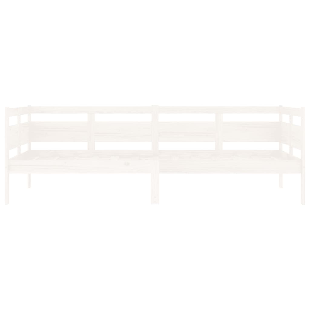 Dormeuse Bianca in Legno Massello di Pino 90x200 cm - homemem39