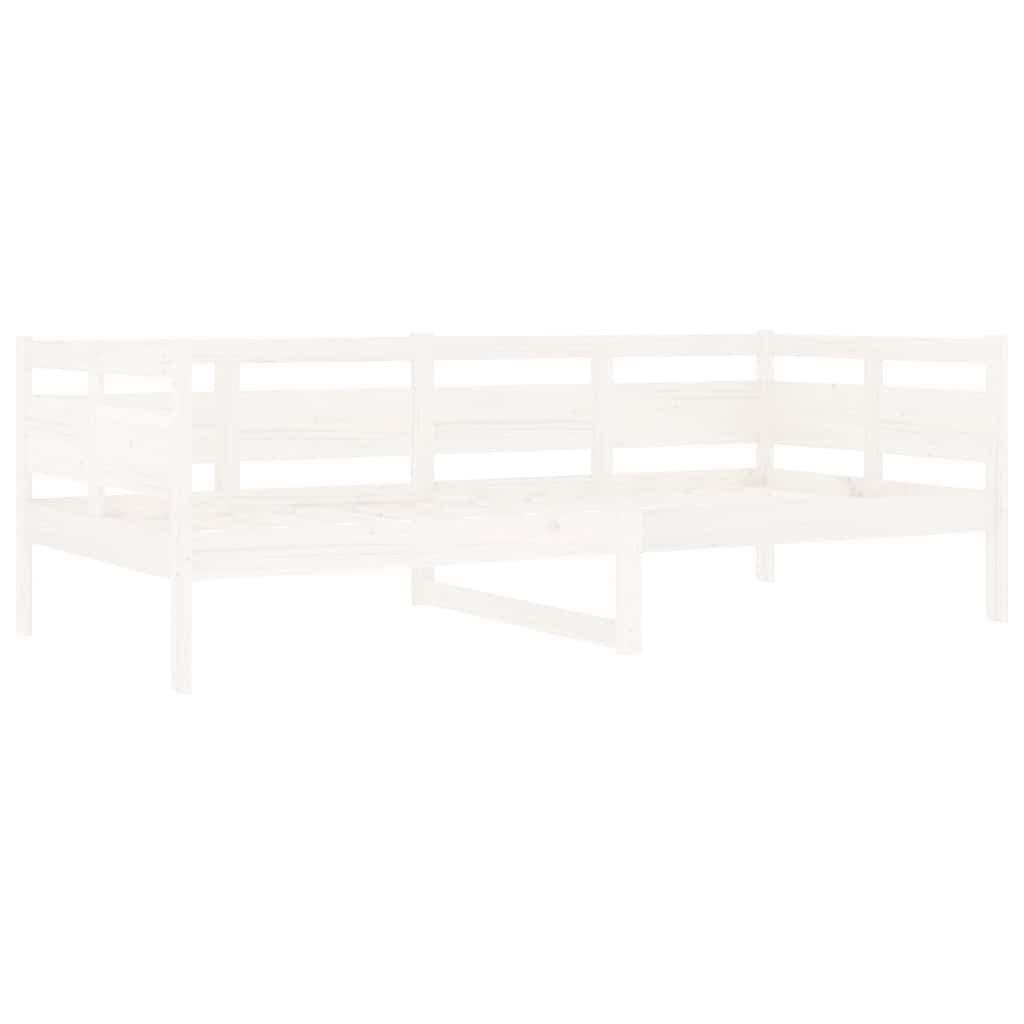 Dormeuse Bianca in Legno Massello di Pino 90x200 cm