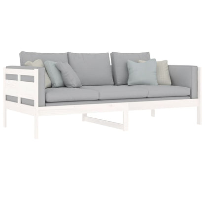 Dormeuse Bianca in Legno Massello di Pino 90x200 cm | homemem39