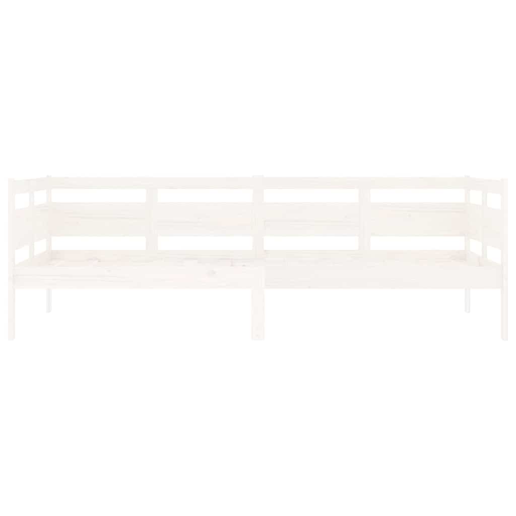 Dormeuse Bianca in Legno Massello di Pino 90x200 cm