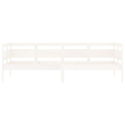 Dormeuse Bianca in Legno Massello di Pino 80x200 cm | homemem39