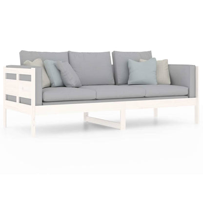 Dormeuse Bianca in Legno Massello di Pino 80x200 cm