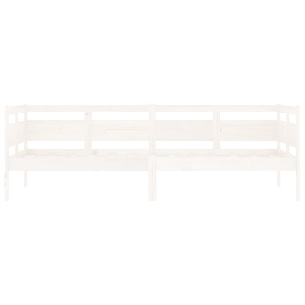 Dormeuse Bianca in Legno Massello di Pino 80x200 cm - homemem39