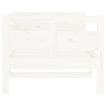 Dormeuse Bianca in Legno Massello di Pino 80x200 cm | homemem39