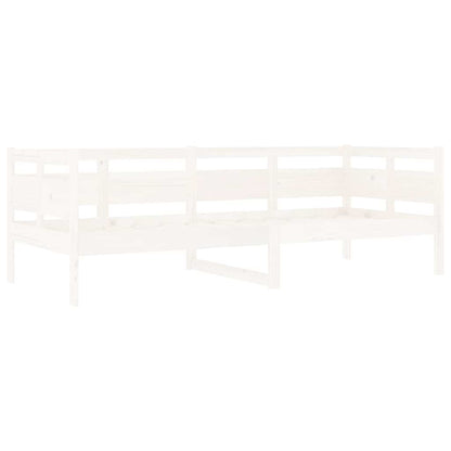 Dormeuse Bianca in Legno Massello di Pino 80x200 cm