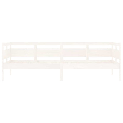 Dormeuse Bianca in Legno Massello di Pino 80x200 cm