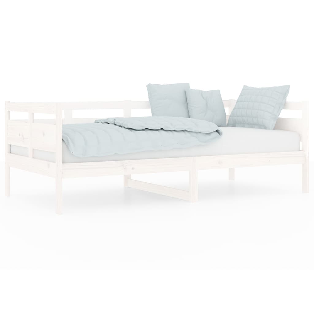 Dormeuse Bianca in Legno Massello di Pino 90x190 cm | homemem39