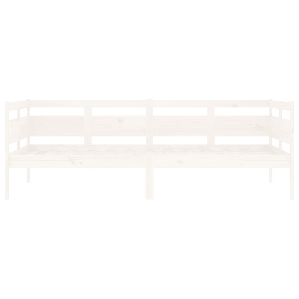 Dormeuse Bianca in Legno Massello di Pino 90x190 cm | homemem39