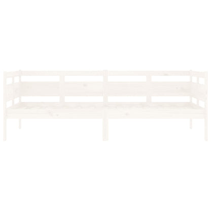 Dormeuse Bianca in Legno Massello di Pino 90x190 cm | homemem39